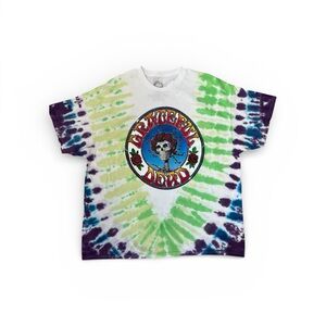Grateful Dead Bertha Skull & Roses Tie Dye Graphic T-Shirt Unisex XL NWT